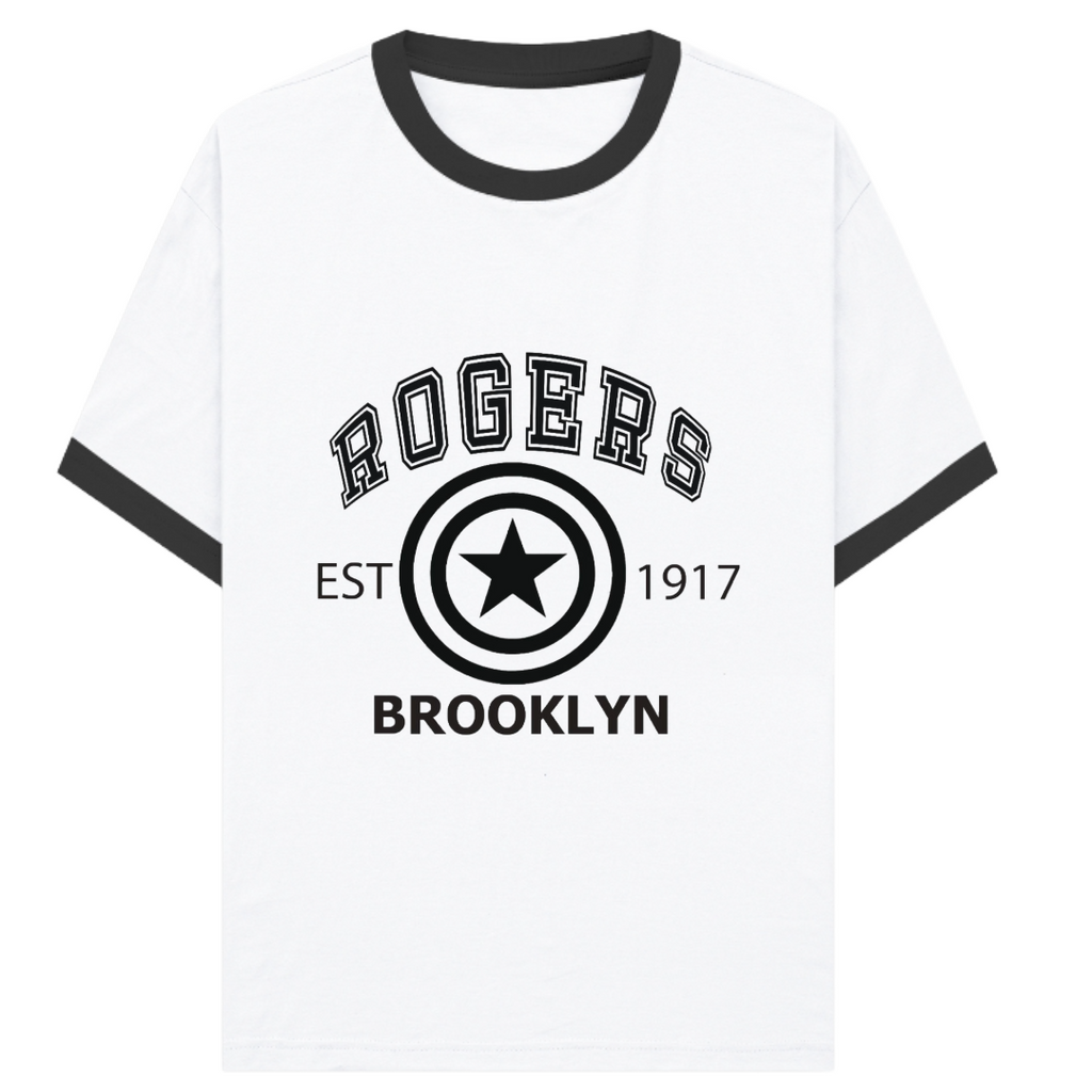 Rogers Brooklyn Varsity Unisex Ringer T-Shirt