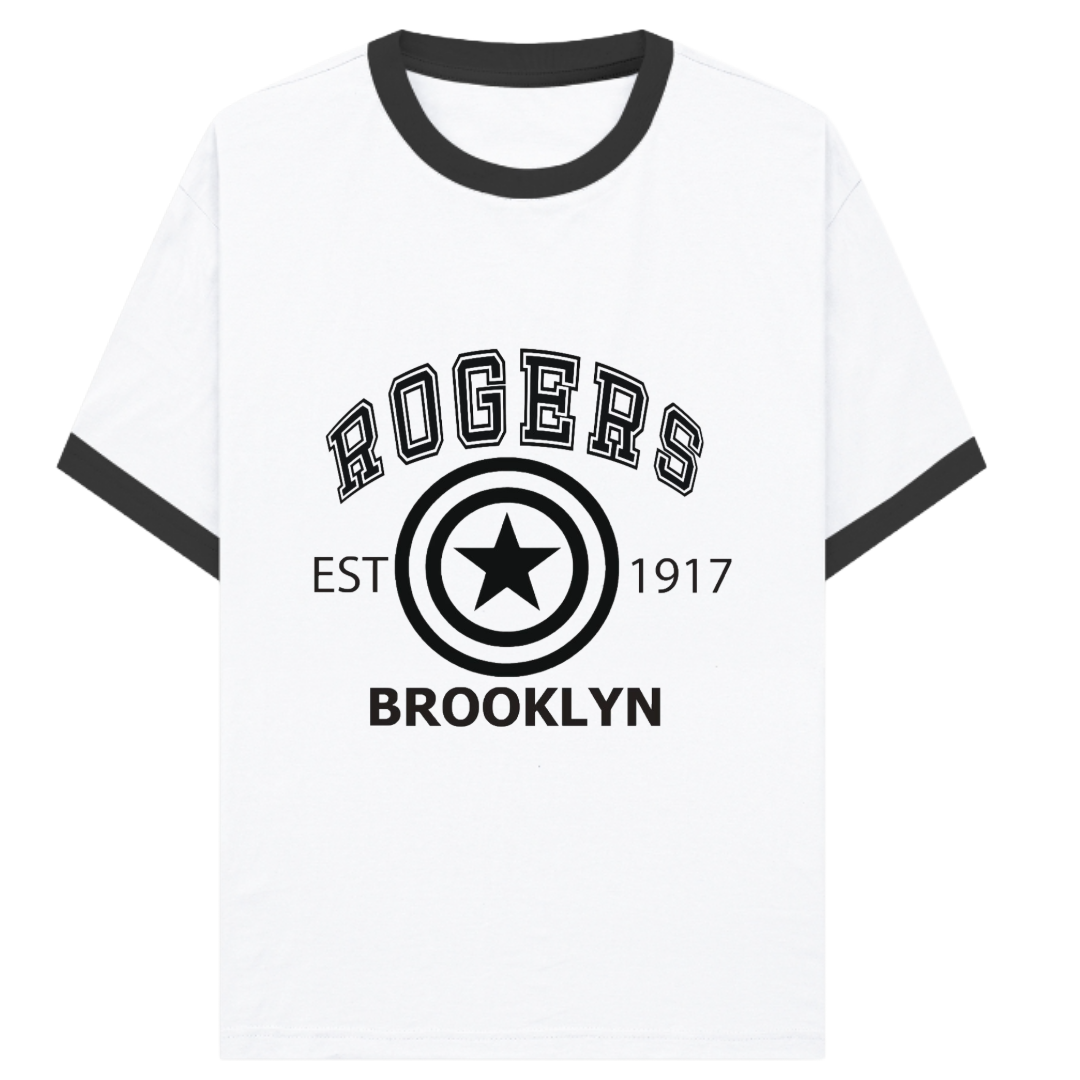 Rogers Brooklyn Varsity Unisex Ringer T-Shirt