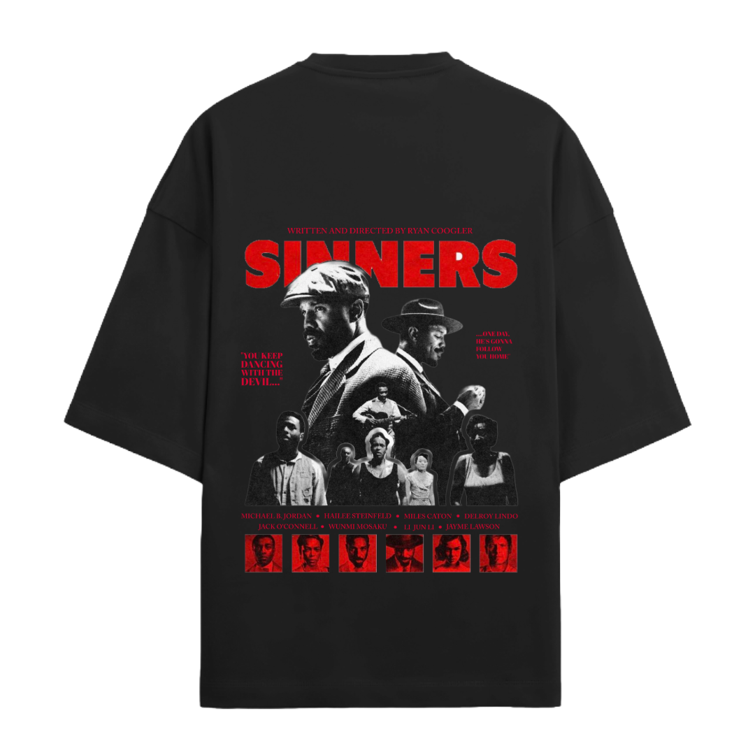 Sinners Graphic Unisex Oversized Standard T-Shirt