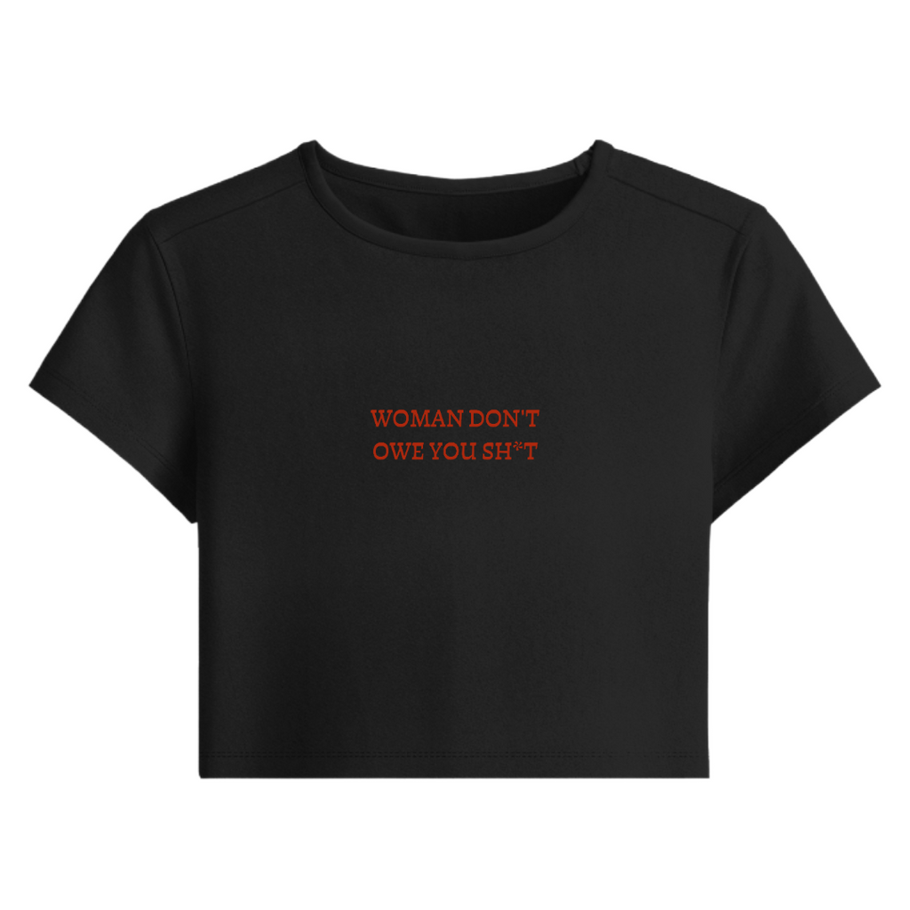 Owe Your Space Baby Tee(Black)