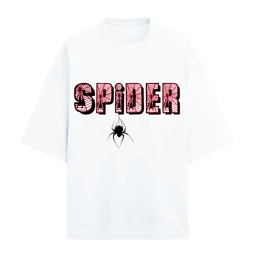 Spider Web Unisex Oversized Tee