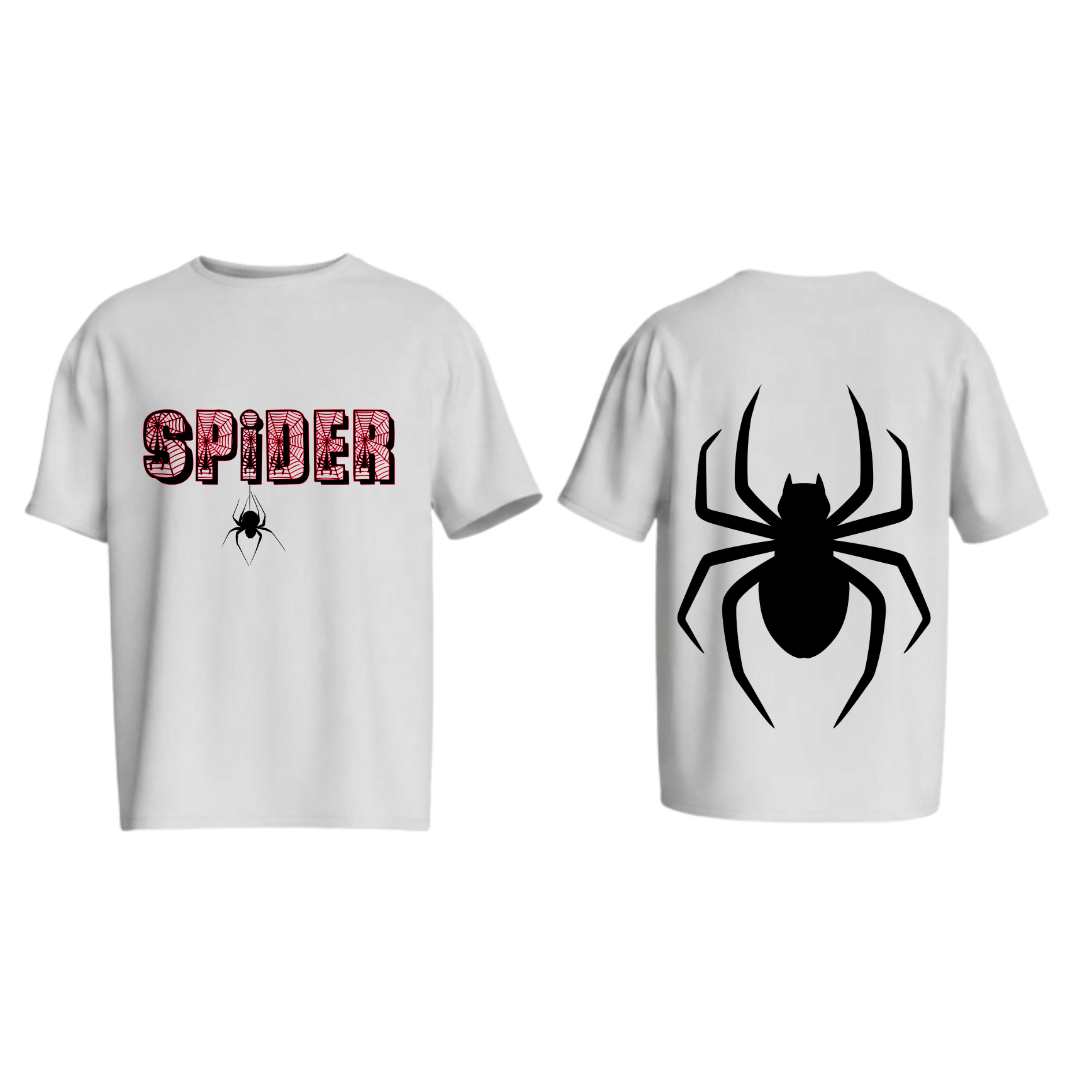 Spider Web Unisex Oversized Tee